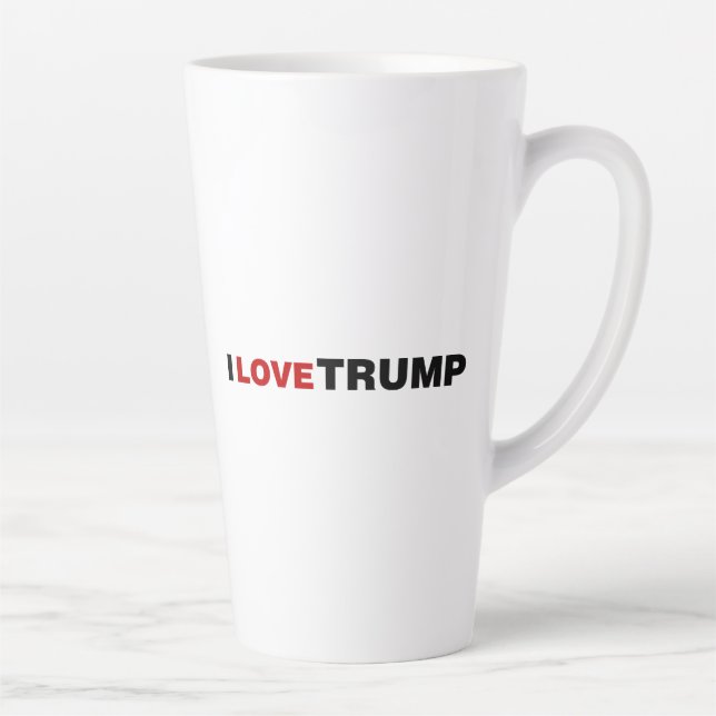 I Love Trump Latte Mug (Right)