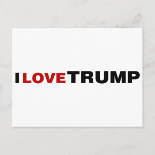 I Love Trump Postcard