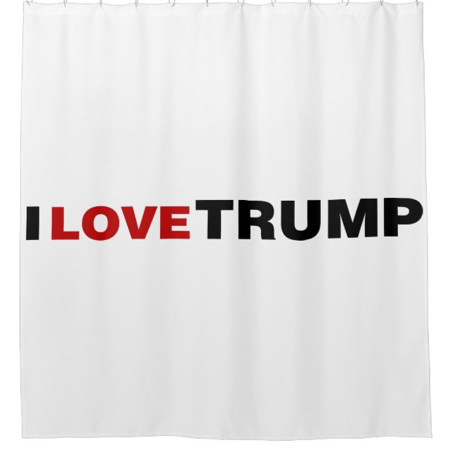 I Love Trump Shower Curtain (Front)