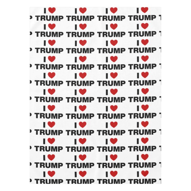 I Love Trump Tablecloth (Front)