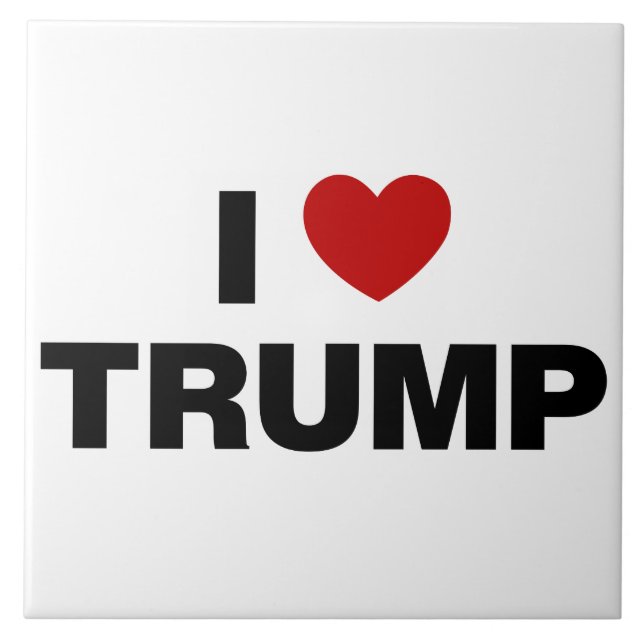 I Love Trump Tile (Front)