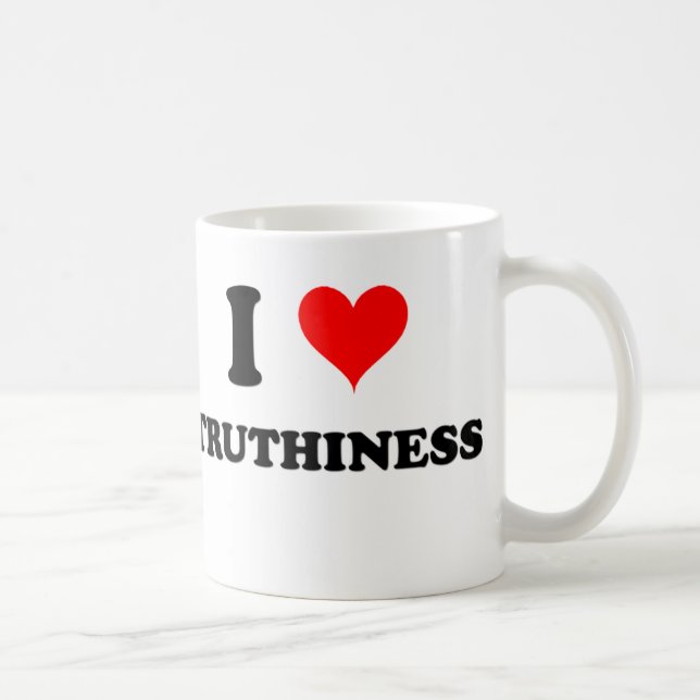 I Love Truthiness Coffee Mug (Right)