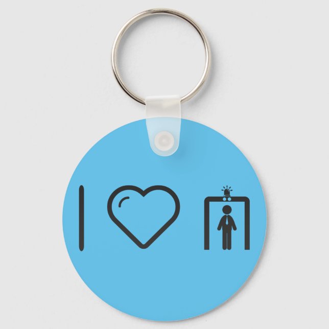 I Love TSA Key Ring (Front)