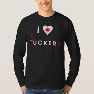 I Love Tucker Funny Trucker Freedom Convoy 2022 T-Shirt
