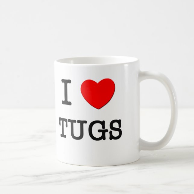 I Love Tugs Coffee Mug (Right)