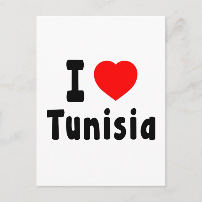 I Love Tunisia. Postcard (Front)