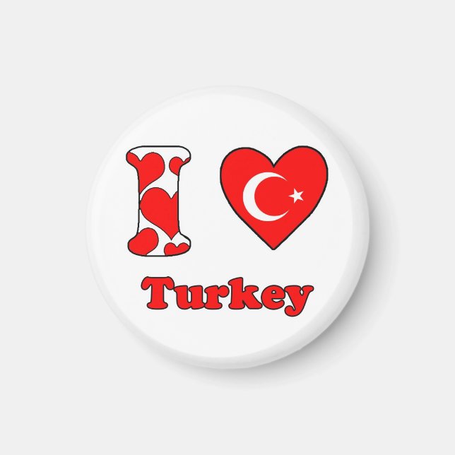 I love Turkey magnet (Front)