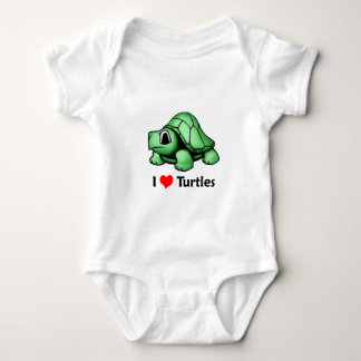 I love Turtles Baby Bodysuit