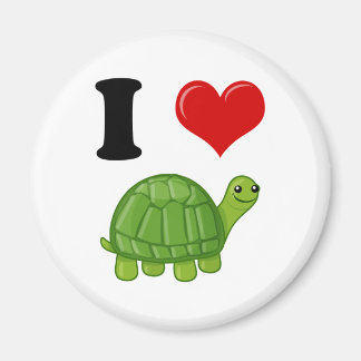 I Love Turtles Magnet
