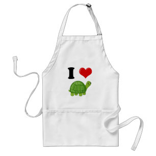 I Love Turtles Standard Apron