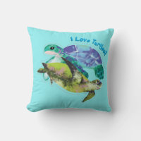 I Love Turtles With Two Turtle