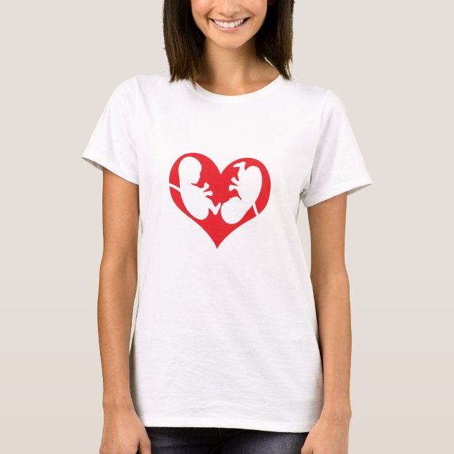 I Love Twins T-Shirt (Front)