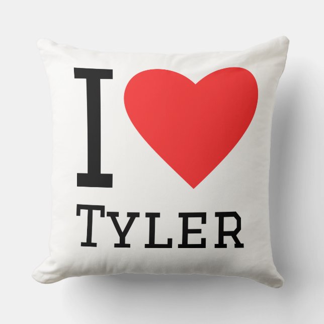 I love Tyler  Cushion (Front)