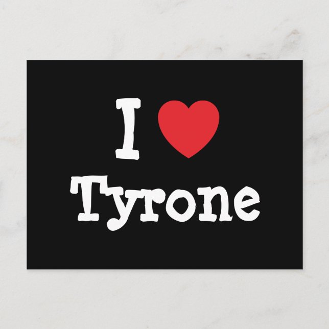 I love Tyrone heart custom personalised Postcard (Front)