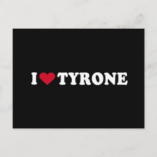 I LOVE TYRONE POSTCARD