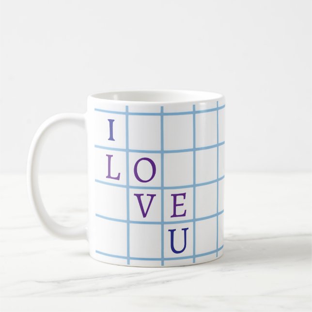 "I love u" Coffee Mug (Left)
