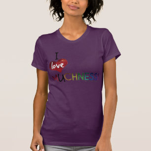 I Love U MUCHNESS Inspirational Glitter T-shirt