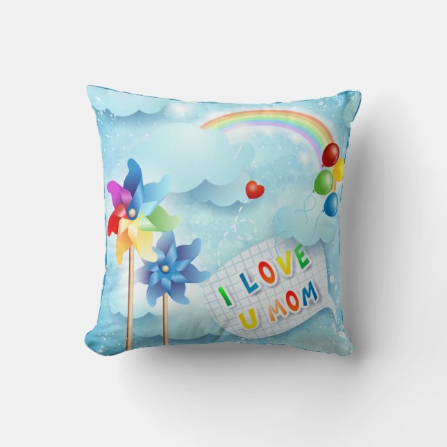 I love U mum Cushion (Front)