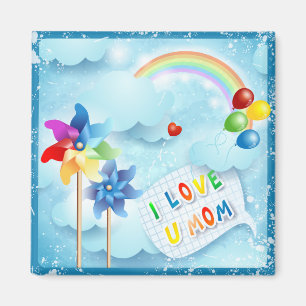 I love U mum Magnet