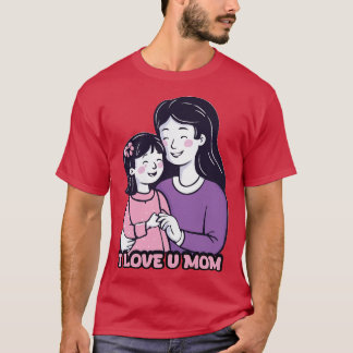 I Love U Mum Mum Gift Idea T-Shirt
