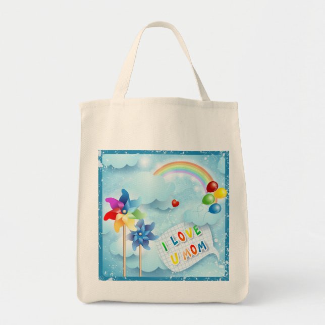 I love U mum Tote Bag (Front)