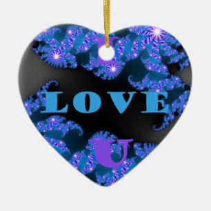 I Love U.png Ceramic Tree Decoration