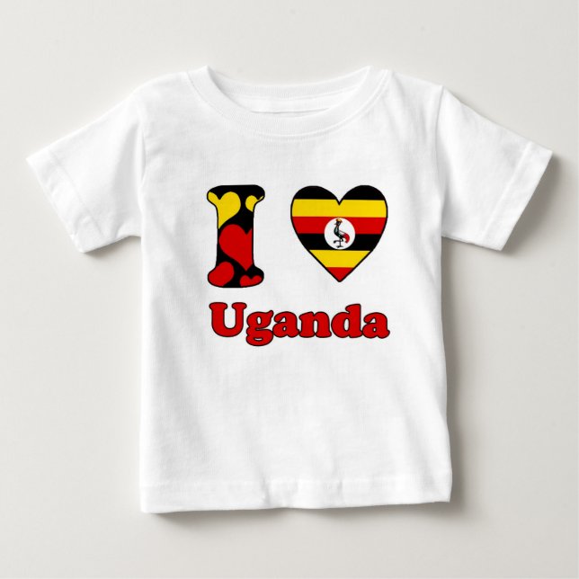 I love Uganda Baby T-Shirt (Front)
