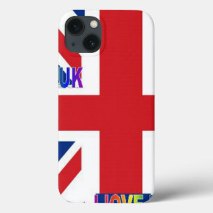I Love UK Art Print iPhone 13 Case