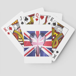 "I Love UK" Art Print Playing Cards