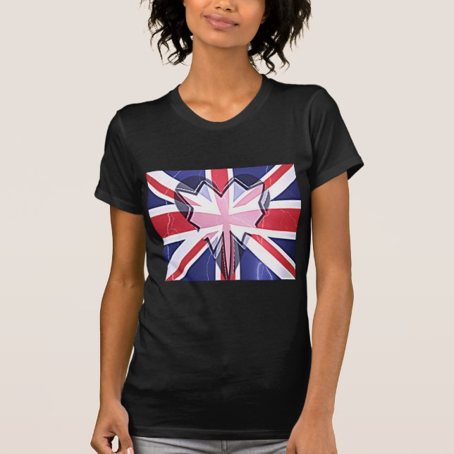 "I Love UK" Art Print T-Shirt (Front)