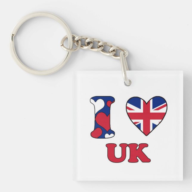 I love UK Key Ring (Front)