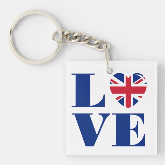 I love UK Key Ring (Front)