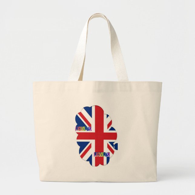 I LOVE UK LARGE TOTE BAG (Front)