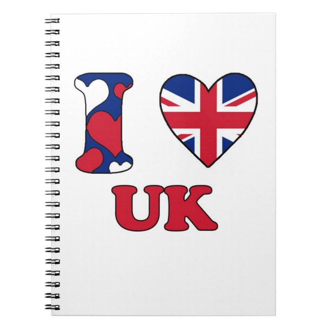 I love UK Spiral Notebook (Front)
