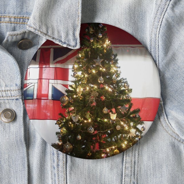 I Love UK Time 6 Cm Round Badge (In Situ)