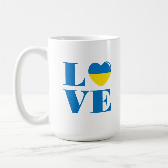I love Ukraine Coffee Mug (Left)