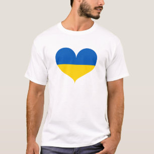 I Love Ukraine Flag T-Shirt