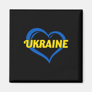 I Love Ukraine I Heart Ukraine Ukrainian Flag Magnet