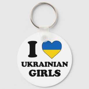 I love Ukrainian girls Key Ring