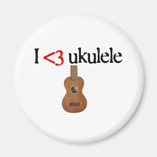 I love ukulele magnet (Front)