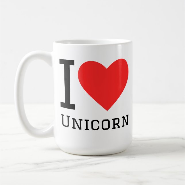 I love unicorn coffee mug (Left)