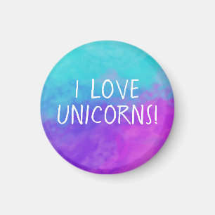 I Love Unicorns Magnet