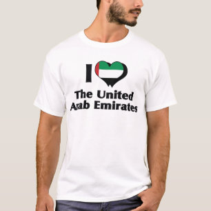 I Love United Arab Emirates Flag Shirt
