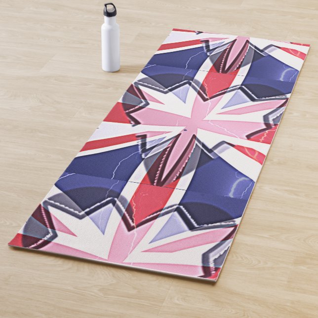 I Love United Kingdom Sports and Games Yoga Mat (In Situ)