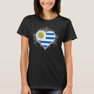I Love Uruguay Flag T Shirt