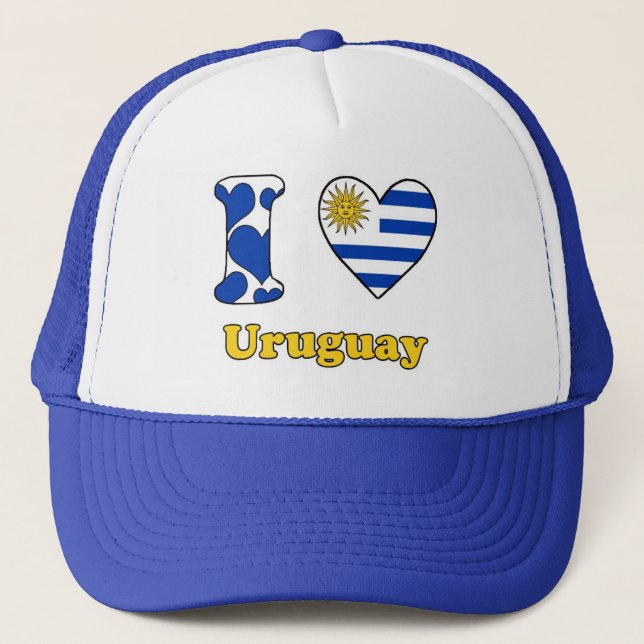 I love Uruguay Trucker Hat (Front)
