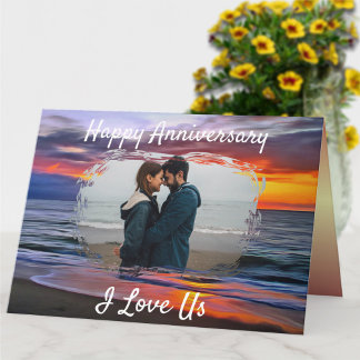 I Love Us Anniversary Puerto Sunset 1739 Card
