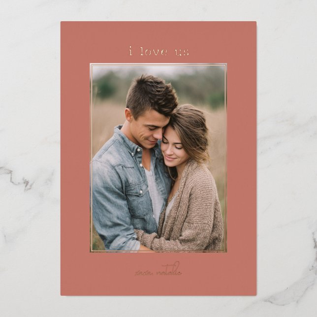 I Love Us Minimal Photo Valentine's (Front)