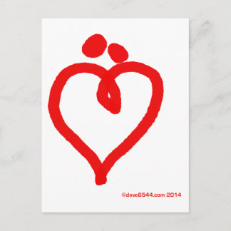 I Love 'Us' Postcard