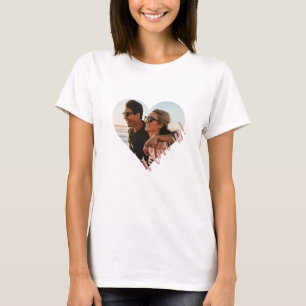 I love us Script Heart Photo Pink T-Shirt